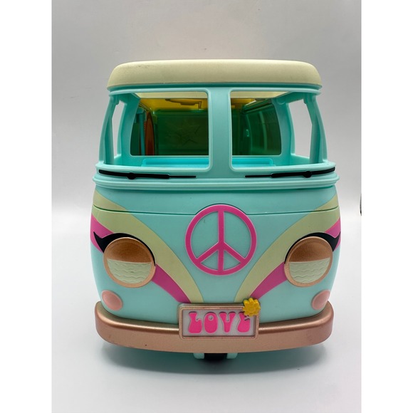 LOL Surprise 2 in 1 Glamper Van Camper with Accessories Pink Peace Sign - Picture 1 of 11